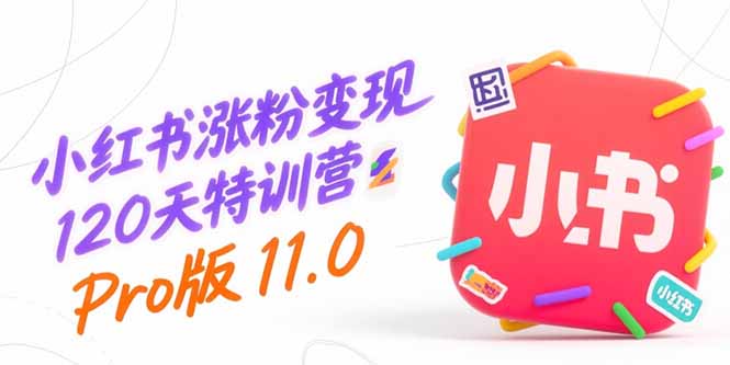 小红书涨粉变现120天特训营Pro版11.0：从0到1掌握平台运营,内容制作和变现-清风网创