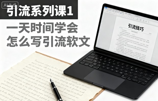 引流系列课1,一天时间学会怎么写引流软文-云熙网创