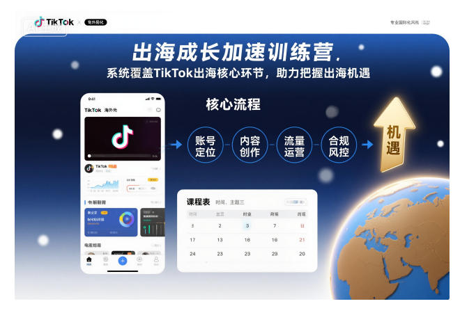 出海成长加速训练营,系统覆盖TikTok出海核心环节,助力把握出海机遇(更新)-大柠檬网创