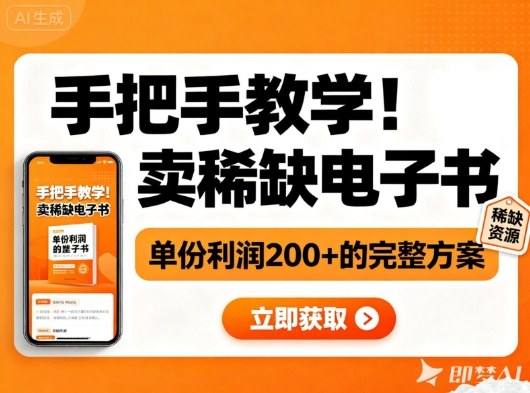 手把手教学!在小红书卖稀缺电子书,单份利润2张+的完整方案-XX网创