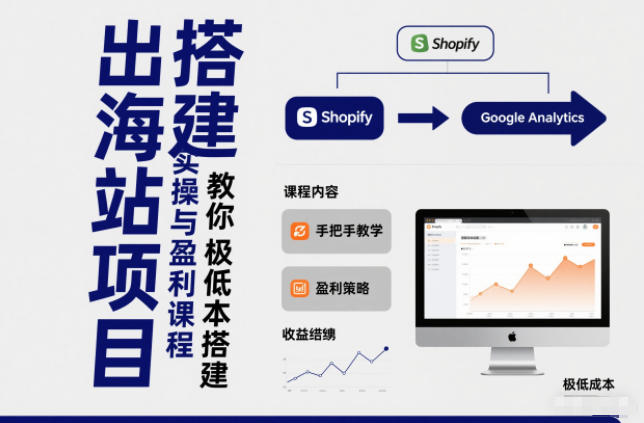 小淘出海站项目，搭建实操与盈利课程，手把手教你用极低成本搭建-清风网创