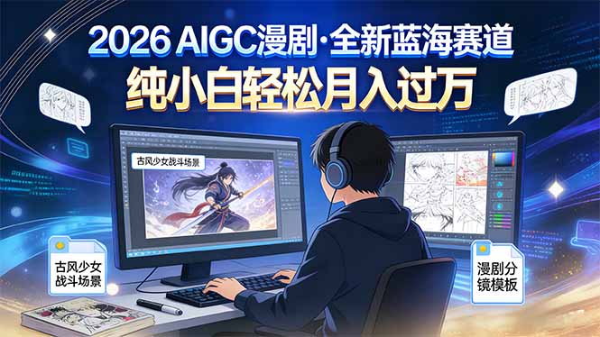 2026年全新蓝海赛道,纯小白轻松月入过万-优优云网创