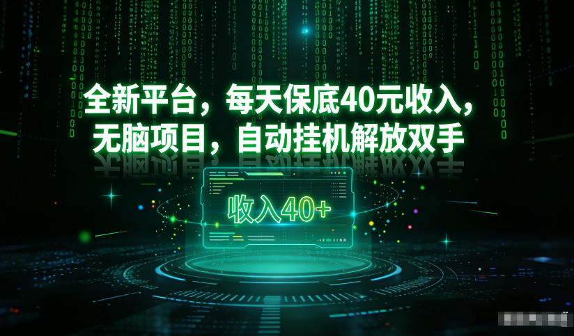 最新看广平台,每天保底30-4米,无脑项目,自动挂G解放双手【揭秘】-云网创