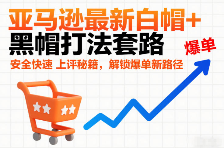 亚马逊最新白帽+黑帽打法套路,安全快速上评秘籍,解锁爆单新路径-云网创