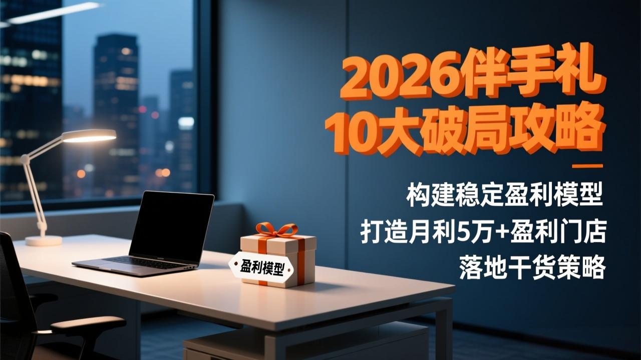 2026伴手礼10大破局攻略:构建稳定盈利模型,打造月利5万+盈利门店,落地干货策略-启帆云网创