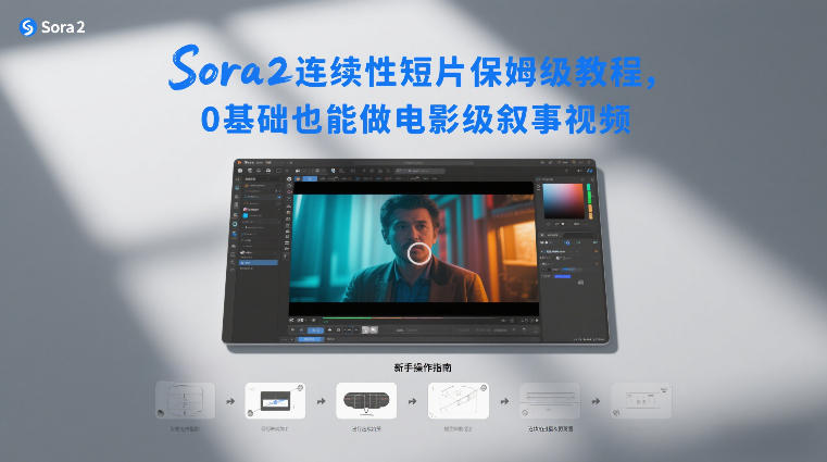 Sora2连续性短片保姆级教程,0基础也能做电影级叙事视频-云网创