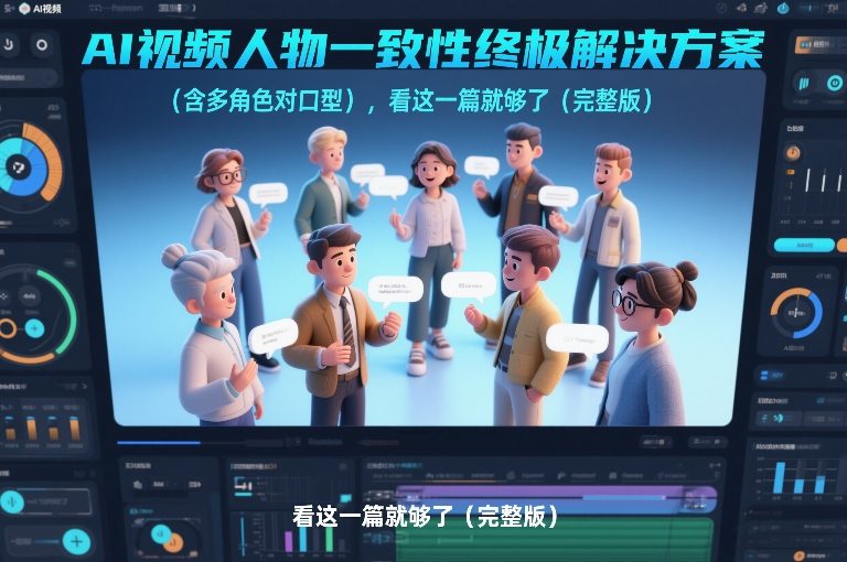 AI视频人物一致性终极解决方案(含多角色对口型),看这一篇就够了(完整版)-参一网创