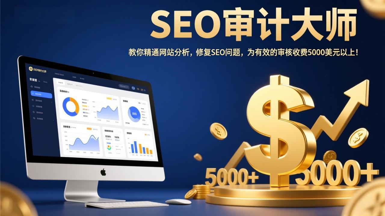 SEO审计大师：教你精通网站分析，修复SEO问题，为有效的审核收费5000美元以上！-清风网创