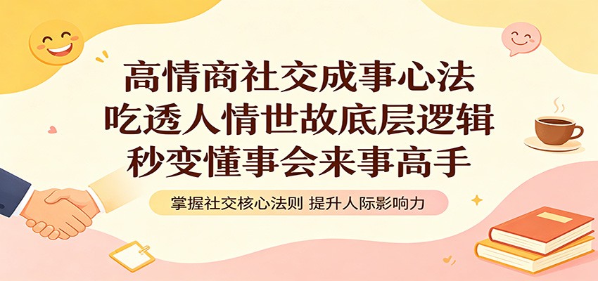 高情商社交成事心法：吃透人情世故底层逻辑，秒变懂事会来事高手-清风网创