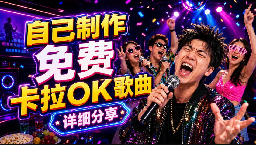 零基础AI制作免费卡拉OK视频教程,从歌曲生成、音轨分离到字幕制作、视频导出,手把手教学-优优云网创
