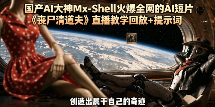 国产AI大神Mx-Shell火爆全网的AI短片《丧尸清道夫》直播教学回放+提示词-清风网创