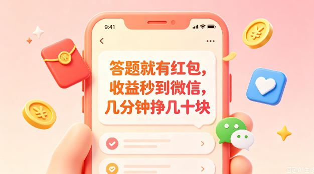 答题就有红包,收益秒到微信,几分钟挣几十块,学生党上班族宝妈都可以玩【揭秘】-轩辕藏经阁