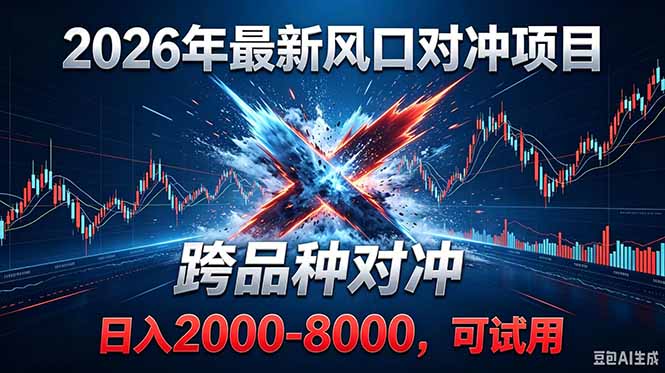 2026创业新风口!最新对冲!跨品种对冲!日收益2000-6000+-优优云网创