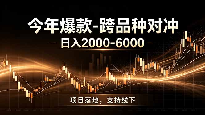 全新跨品种对冲模式上线!日稳定盈利 2000-6000,合规长久可批量放大-优优云网创
