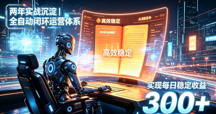 两年实战沉淀|全自动闭环运营体系,实现每日稳定收益300+【揭秘】-清风网创