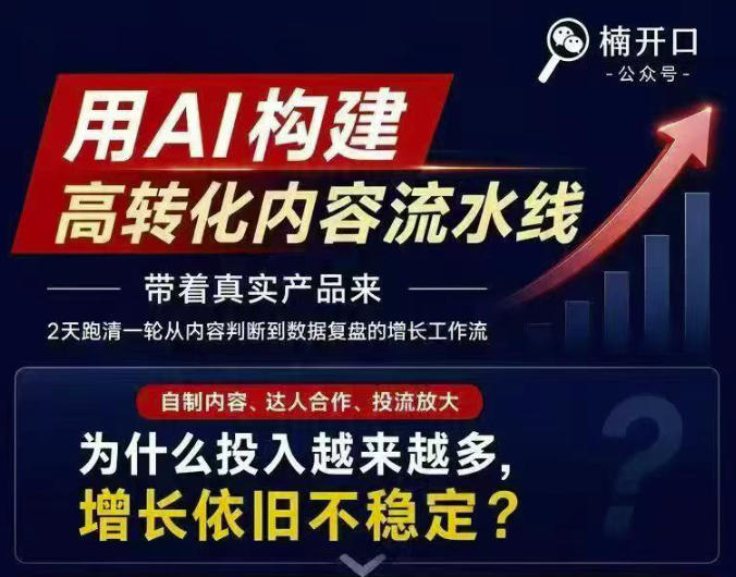 小红书AI内容生产2026年线下课完整现场还原版,用AI构建高转化内容流水线-知岸云网创
