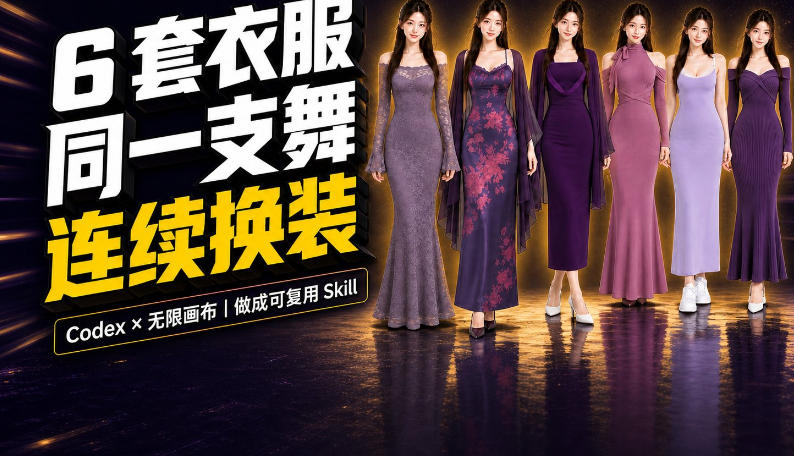 同一支舞,6套衣服按顺序切换:我把服装换装视频做成了一个Skill-清风网创