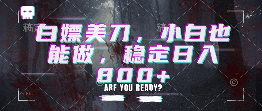 白嫖美刀,小白也能做,稳定日入800+-优优云网创