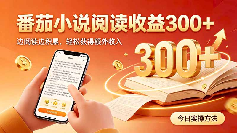 全自动番茄挂机玩法,日入300+边阅读边积累,轻松获得额外收入-云网创