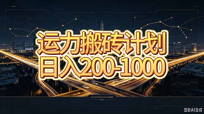 运力搬砖，风口项目。当日收益稳定200-1000。 每天仅需一小时，新人轻松上手。-清风网创