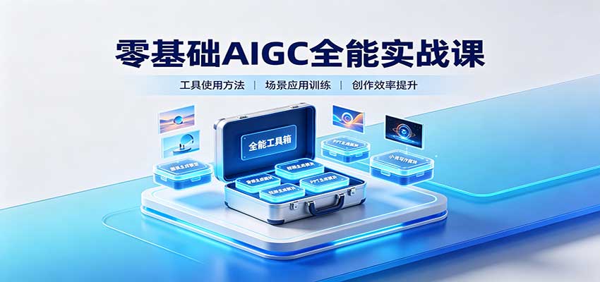 零基础AIGC全能实战课:覆盖绘画、影音、PPT、小说多场景AI创作-清风云网创