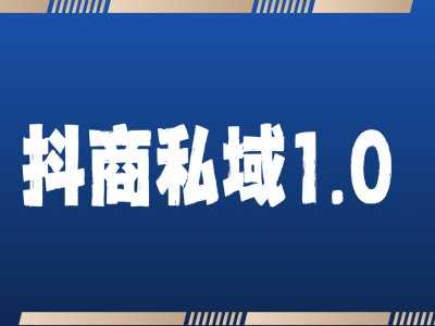 抖商服务私域1.0，抖音引流获客详细教学-八一网创分享