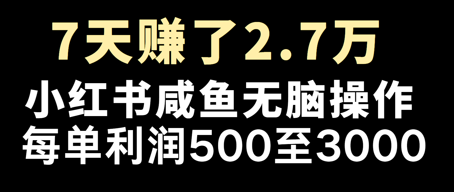 冷门暴利，超级简单的项目0成本玩法，每单在500至4000的利润-优优云网创