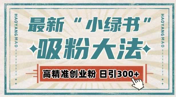 最新自动化“吸粉术”，小绿书激活私域流量，每日轻松吸引300+高质精准粉!-雨辰网创分享