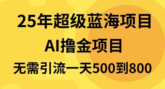 （13746期）25年超级蓝海项目一天800+，半搬砖项目，不需要引流-优优云网创