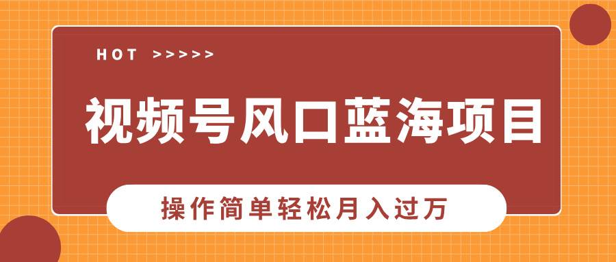 （13945期）视频号风口蓝海项目，中老年人的流量密码，操作简单轻松月入过万-优优云网创