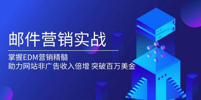 （13954期）邮件营销实战，掌握EDM营销精髓，助力网站非广告收入倍增，突破百万美金-八一网创分享