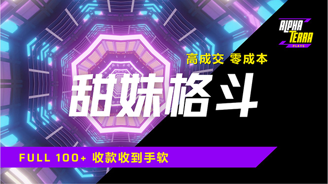 高成交零成本，售卖甜美格斗课程，谁发谁火，加爆微信，日入1000+收款… - 项目资源网