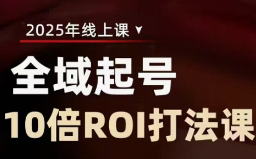 2025全域起号10倍ROI打法课，助你提升直播间的投资回报率-云网创