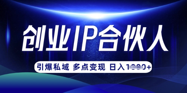 云帆·创业ip合伙人打造3.0，从0到1教你做网创，实现月入过W-起鸣助创社