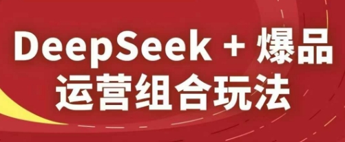 DeepSeek+爆品运营组合玩法，2025淘系精品课-闲云网创闲云网创