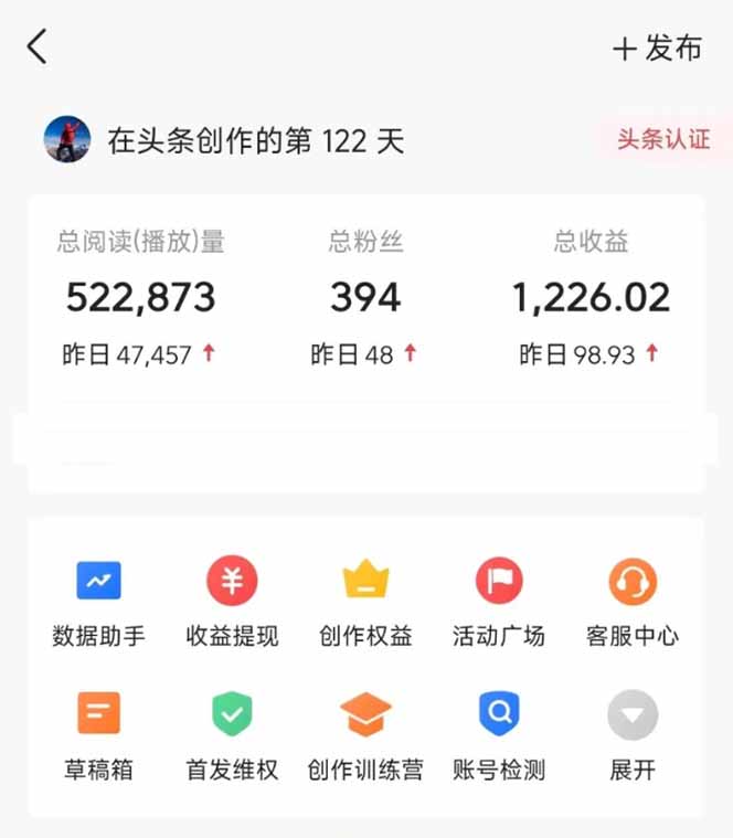 图片[2]-头条号托管躺赚项目，长期稳定，可做五年，每天十分钟，收益几百块-哈哈--轻创网