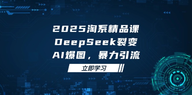 2025 淘系精品课，DeepSeek 裂变，AI 爆图，暴力引流-闲云网创闲云网创