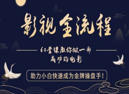 【影视全流程】教你做一部成功的电影，助力小白快速成为金牌操盘手-浩然网创