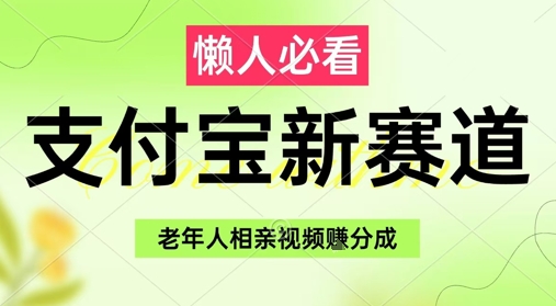 支付宝新赛道，利用老年人相亲视频，挣分成收益，轻松月入过W，操作简单-亿云网创