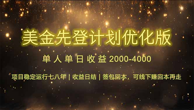 连续7-8年创单日收益冠军项目，日收益$600-1200-全网项目资源网创