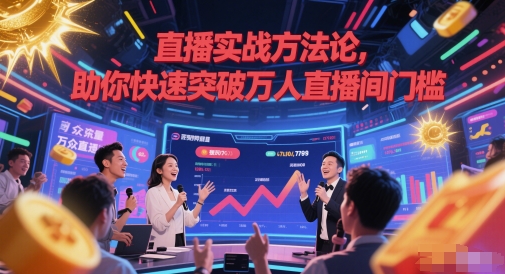 直播实战方法论，助你快速突破万人直播间门槛-揭秘人网创