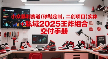 小众暴利赛道(球鞋定制，二创项目)实体+私域2025王炸组合  交付手册-创云资源分享创云网创