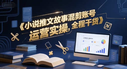 小说推文故事混剪账号运营实操，全程干货-创云资源分享创云网创