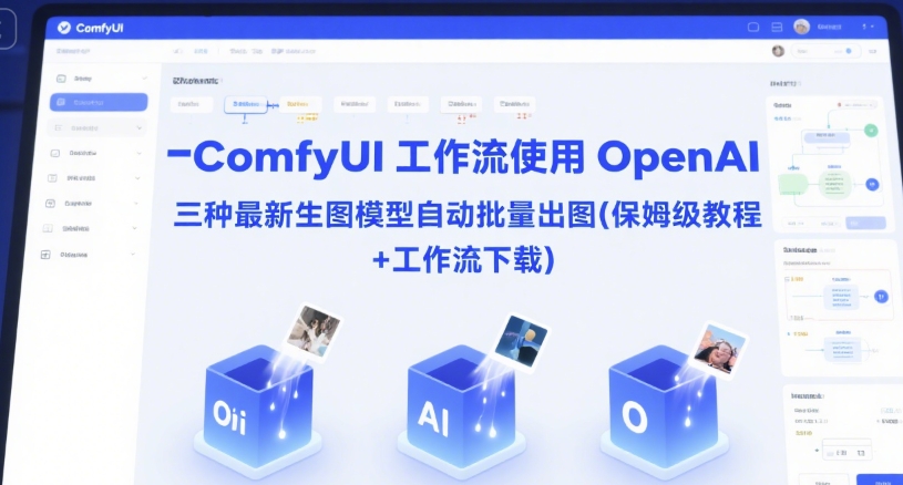 ComfyUI 工作流使用 OpenAI 三种最新生图模型自动批量出图(保姆级教程+工作流下载)-或|网创人人推