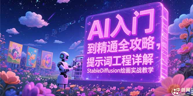 AI入门到精通全攻略，提示词工程详解，StableDiffusion绘画实战教学-起鸣助创社