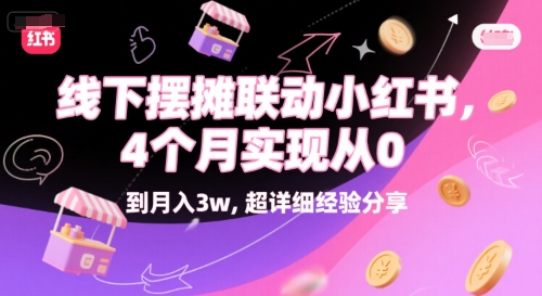 线下摆摊联动小红书，4 个月实现从 0 到月入3w，超详细经验分享-网创前栈