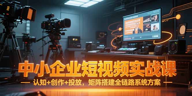 中小企业短视频实战课，认知+创作+投放，矩阵搭建全链路系统方案-信人网