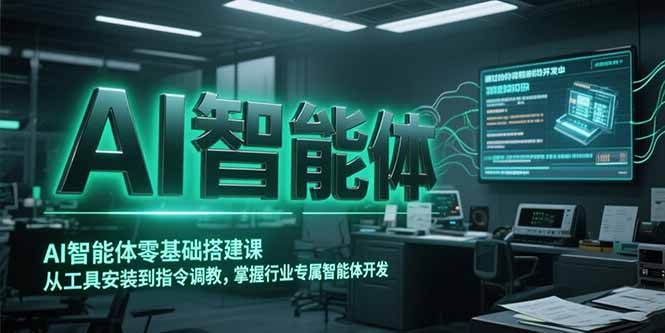AI智能体零基础搭建课，从工具安装到指令调教，掌握行业专属智能体开发…-一五七云网创