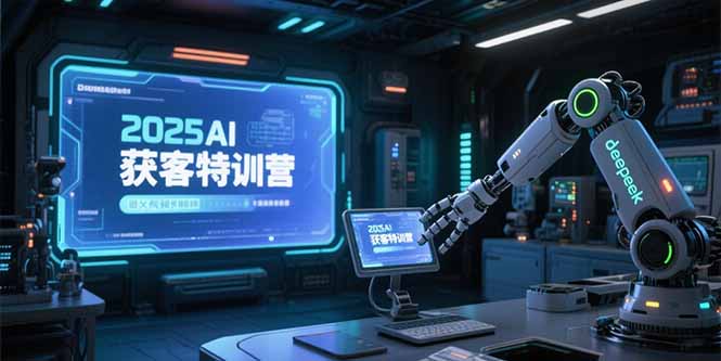 2025AI获客特训营，AI图文视频全制作，deepseek工具实操教学-小红花云网创