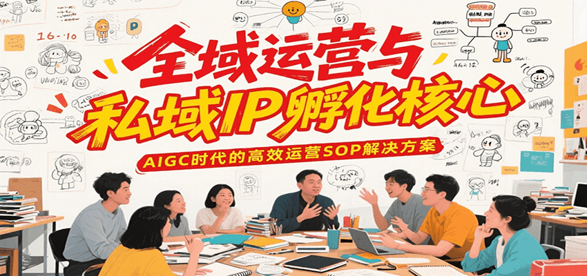 全域运营与私域IP孵化核心，AIGC时代的高效运营SOP解决方案-优优云网创